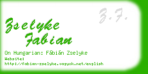 zselyke fabian business card